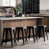 Tabouret de bar - Design industriel - Acier mat - 60cm - Nouvelle édition - Stylix image 7