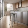 Tabouret de bar avec dossier - Design industriel - 76cm - Nouvelle édition - Stylix image 7