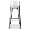 Tabouret de bar avec dossier - Design industriel - 76cm - Nouvelle édition - Stylix image 7