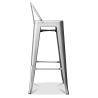 Tabouret de bar avec dossier - Design industriel - 76cm - Nouvelle édition - Stylix image 7
