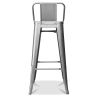 Tabouret de bar avec dossier - Design industriel - 76cm - Nouvelle édition - Stylix image 7