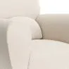 Fauteuil avec Accoudoirs En Bouclette Fausse Fourrure Tapissée - Boucles Blanches - Belise image 7