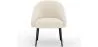 Fauteuil Design - En Bouclette Fausse Fourrure Tapissée - Boucles Blanches - Wasda image 7