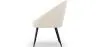 Fauteuil Design - En Bouclette Fausse Fourrure Tapissée - Boucles Blanches - Wasda image 7