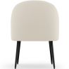 Fauteuil Design - En Bouclette Fausse Fourrure Tapissée - Boucles Blanches - Wasda image 7