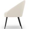 Fauteuil Design - En Bouclette Fausse Fourrure Tapissée - Boucles Blanches - Wasda image 7