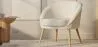 Fauteuil avec Accoudoirs En Bouclette Fausse Fourrure Tapissée - Boucles Blanches - Pimba image 7