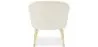 Fauteuil avec Accoudoirs En Bouclette Fausse Fourrure Tapissée - Boucles Blanches - Pimba image 7