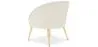 Fauteuil avec Accoudoirs En Bouclette Fausse Fourrure Tapissée - Boucles Blanches - Pimba image 7