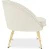 Fauteuil avec Accoudoirs En Bouclette Fausse Fourrure Tapissée - Boucles Blanches - Pimba image 7