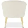 Fauteuil avec Accoudoirs En Bouclette Fausse Fourrure Tapissée - Boucles Blanches - Pimba image 7
