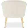 Fauteuil avec Accoudoirs En Bouclette Fausse Fourrure Tapissée - Boucles Blanches - Pimba image 7