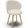 Fauteuil En Bouclette Fausse Fourrure Tapissée - Boucles Blanches - Yuna image 7