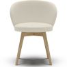 Fauteuil En Bouclette Fausse Fourrure Tapissée - Boucles Blanches - Yuna image 7