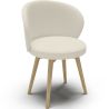 Fauteuil En Bouclette Fausse Fourrure Tapissée - Boucles Blanches - Yuna image 7