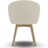 Fauteuil En Bouclette Fausse Fourrure Tapissée - Boucles Blanches - Yuna image 7