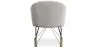 Fauteuil à Bascule avec Accoudoirs En Bouclette Fausse Fourrure Tapissée - Boucles Blanches - Freia image 7