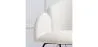 Fauteuil à Bascule avec Accoudoirs En Bouclette Fausse Fourrure Tapissée - Boucles Blanches - Freia image 7