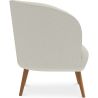 Fauteuil avec Accoudoirs En Bouclette Fausse Fourrure Tapissée - Boucles Blanches- Wesna image 7