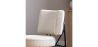 Fauteuil En Bouclette Fausse Fourrure Tapissée - Boucles Blanches - Jerna image 7