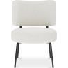 Fauteuil En Bouclette Fausse Fourrure Tapissée - Boucles Blanches - Jerna image 7