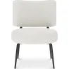 Fauteuil En Bouclette Fausse Fourrure Tapissée - Boucles Blanches - Jerna image 7