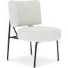 Fauteuil En Bouclette Fausse Fourrure Tapissée - Boucles Blanches - Jerna image 7