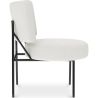 Fauteuil En Bouclette Fausse Fourrure Tapissée - Boucles Blanches - Jerna image 7