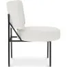 Fauteuil En Bouclette Fausse Fourrure Tapissée - Boucles Blanches - Jerna image 7