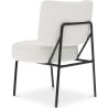 Fauteuil En Bouclette Fausse Fourrure Tapissée - Boucles Blanches - Jerna image 7