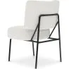 Fauteuil En Bouclette Fausse Fourrure Tapissée - Boucles Blanches - Jerna image 7