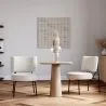 Fauteuil En Bouclette Fausse Fourrure Tapissée - Boucles Blanches - Jerna image 7