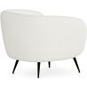 Fauteuil avec Accoudoirs En Bouclette Fausse Fourrure Tapissée - Boucles Blanches - Nuba image 7