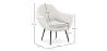 Fauteuil avec Accoudoirs -En Bouclette Fausse Fourrure Tapissée - Boucles Blanches- Eila image 7