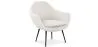 Fauteuil avec Accoudoirs -En Bouclette Fausse Fourrure Tapissée - Boucles Blanches- Eila image 7