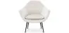 Fauteuil avec Accoudoirs -En Bouclette Fausse Fourrure Tapissée - Boucles Blanches- Eila image 7