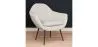 Fauteuil avec Accoudoirs -En Bouclette Fausse Fourrure Tapissée - Boucles Blanches- Eila image 7
