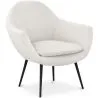 Fauteuil avec Accoudoirs -En Bouclette Fausse Fourrure Tapissée - Boucles Blanches- Eila image 7