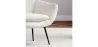 Fauteuil avec Accoudoirs -En Bouclette Fausse Fourrure Tapissée - Boucles Blanches- Eila image 7