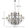 Lustre de plafond - Lampe suspendue - Grande taille - Bella image 7