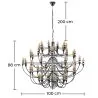 Lustre de plafond - Lampe suspendue - Grande taille - Bella image 7