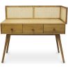Bureau style Cannage Design en bois naturel - Oka image 7