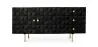 Buffet noir vintage en bois massif et métal - Huisu image 7