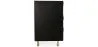 Buffet noir vintage en bois massif et métal - Huisu image 7