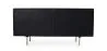 Buffet noir vintage en bois massif et métal - Huisu image 7
