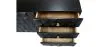 Buffet noir vintage en bois massif et métal - Huisu image 7