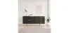 Buffet noir vintage en bois massif et métal - Huisu image 7