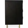 Buffet noir vintage en bois massif et métal - Huisu image 7