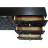 Buffet noir vintage en bois massif et métal - Huisu image 7