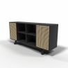 Buffet en Bois Naturel - Stile Vintage - Noir - Edan image 7